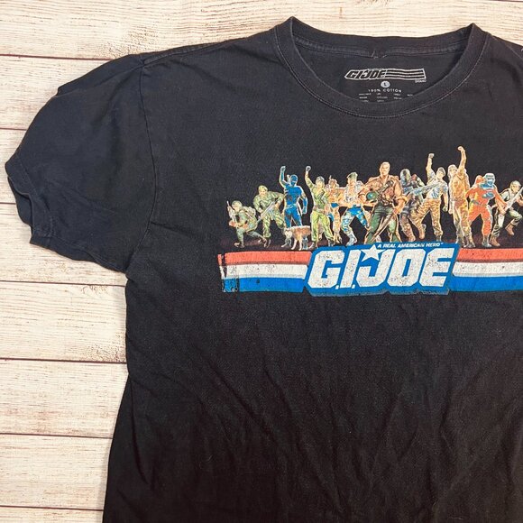 Vintage G.I. Joe A Real‎ American Hero Black T-Shirt Size Large 100% Cotton - Picture 8 of 8